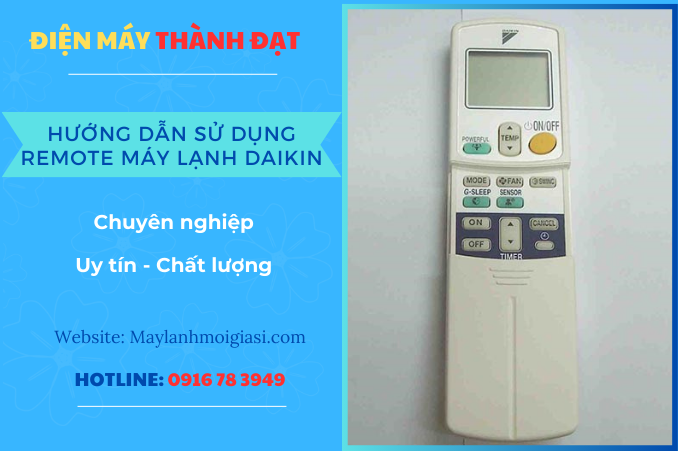 Hướng Dẫn Sử Dụng Remote Máy Lạnh Daikin