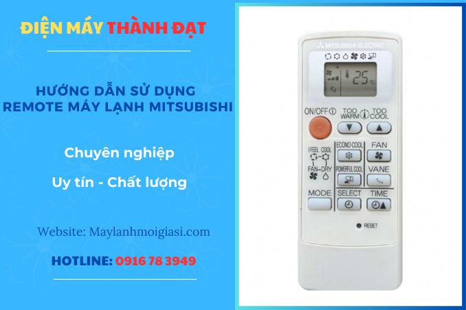 Hướng Dẫn Sử Dụng Remote Máy Lạnh Mitsubishi