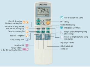 remote máy lạnh Daikin