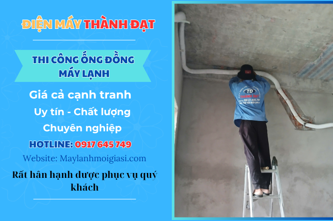 Thi công ống đồng máy lạnh quận 5