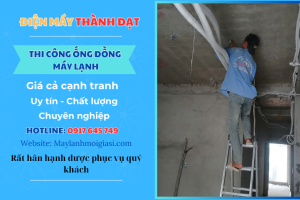 thi công ống đồng máy lạnh