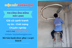 Thi công ống đồng máy lạnh